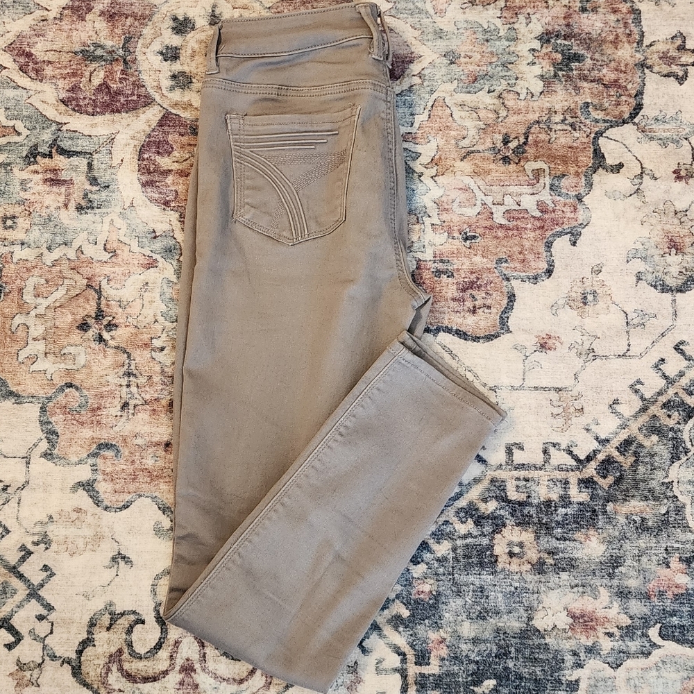 Seven 7 High Rise Skinny Light Gray Jeans Size 4 - Picture 4 of 10